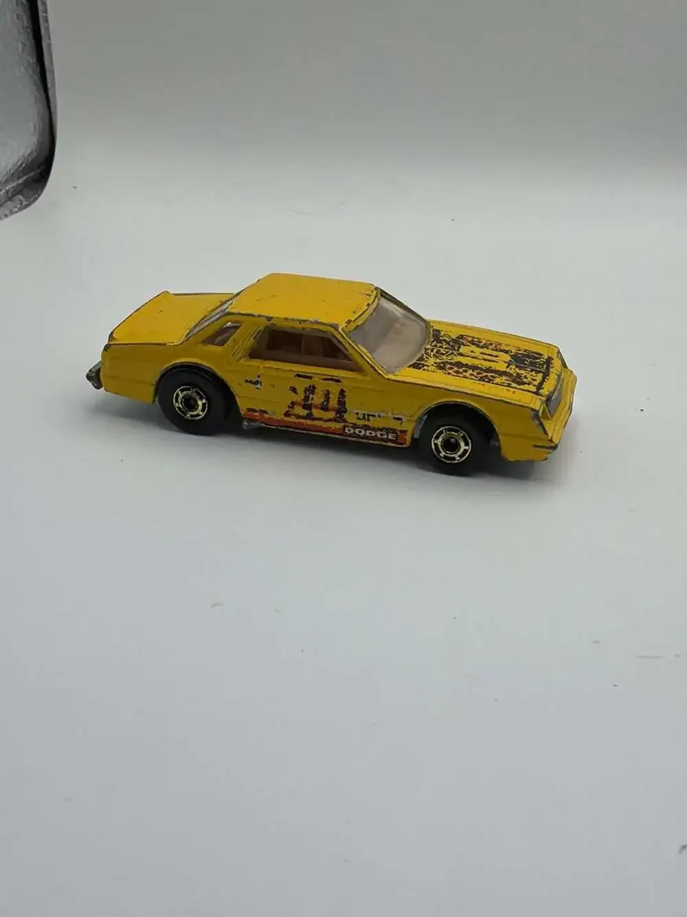 Vintage 1980 Hot Wheels Dodge Mirada Stocker #10 Yellow Diecast Car
